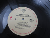 Load image into Gallery viewer, Lizzy Borden Menace To Society Promo ALI-28028 with OBI Japan LP Vinyl
