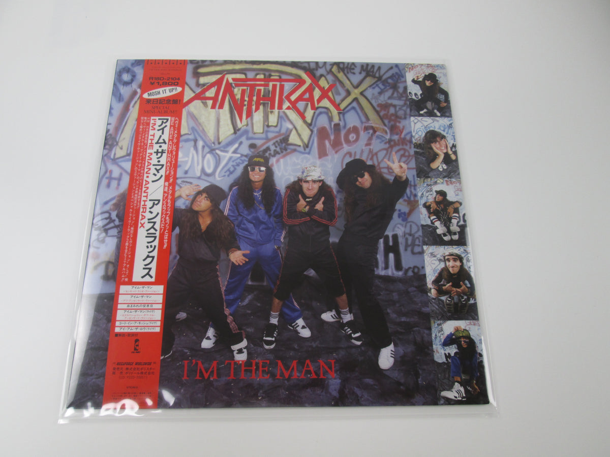 Anthrax I'm The Man Polystar R18D-2104 with OBI Japan VINYL LP