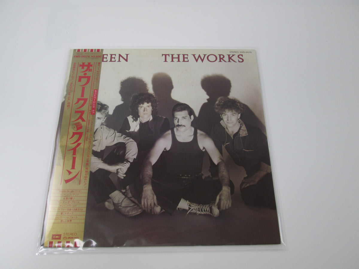 Queen The Works EMI EMS-91076 with OBI Japan VINYL  LP