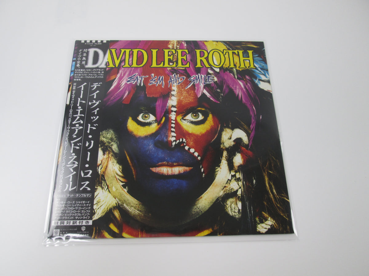 DAVID LEE ROTH EAT'EM & SMILE WARNER P-13334  With OBI Japan VINYL  LP