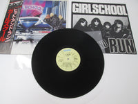 Load image into Gallery viewer, GIRLSCHOOL HIT AND RUN BRONZE VIP-6779 with OBI Japan VINYL LP
