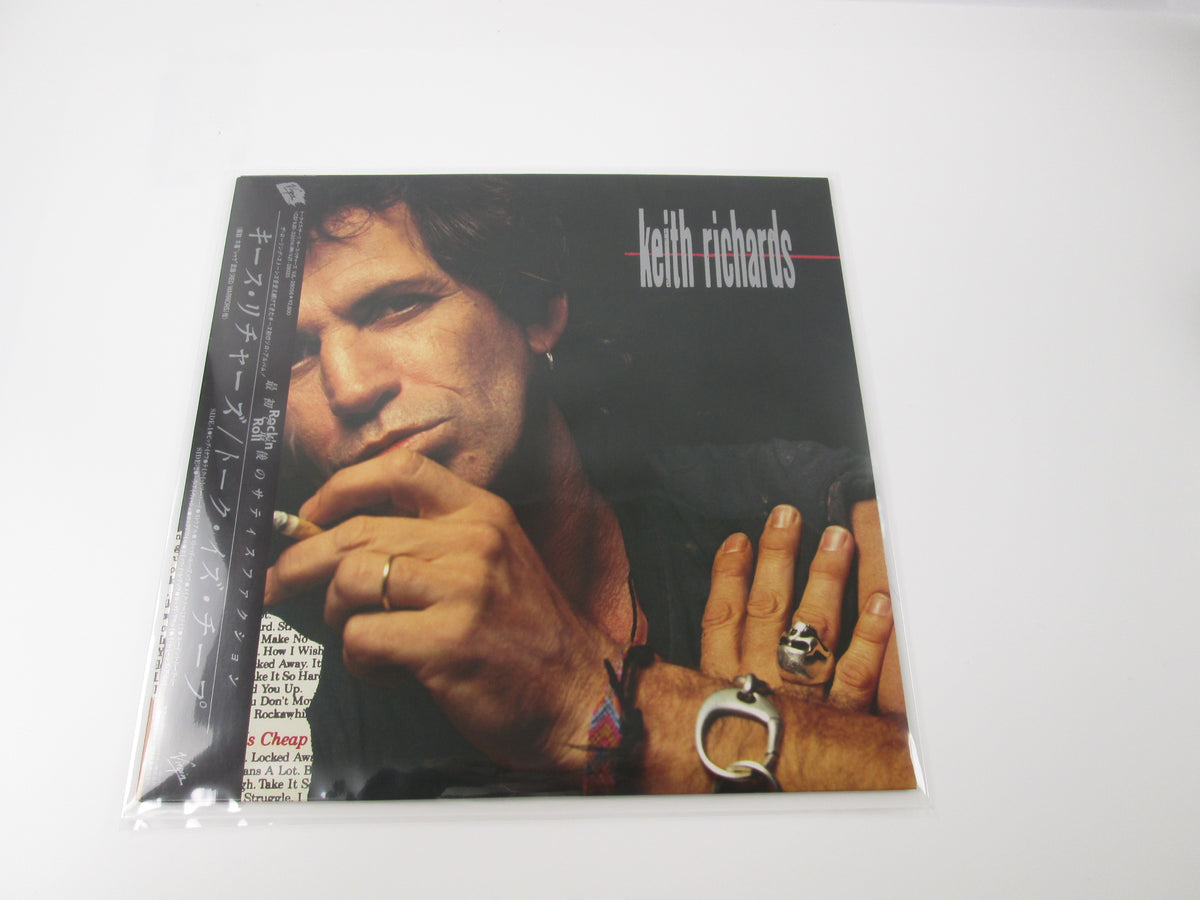 KEITH RICHARDS TALK IS CHEAP VIRGIN VJL-28056 with OBI Japan VINYL LP