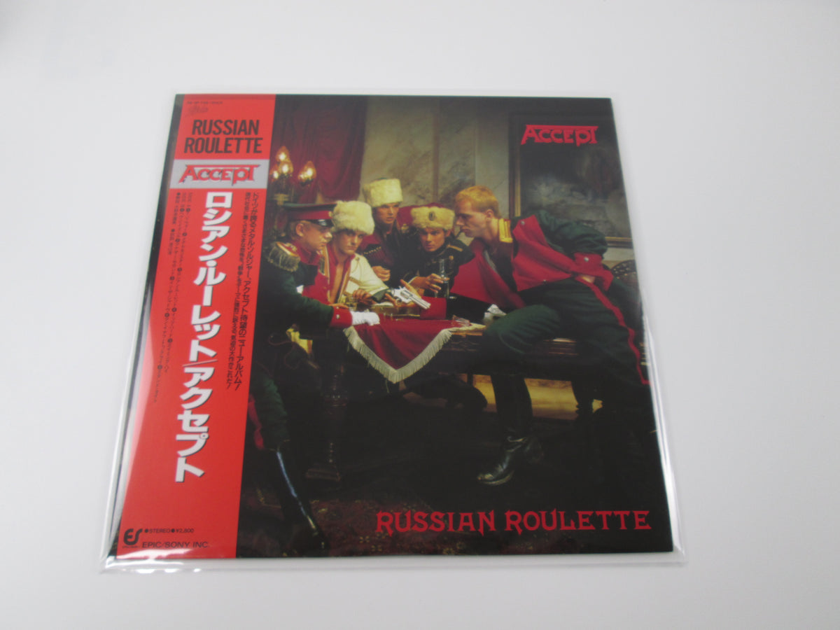 Accept ‎Russian Roulette 28·3P-738 with OBI Japan LP  Vinyl