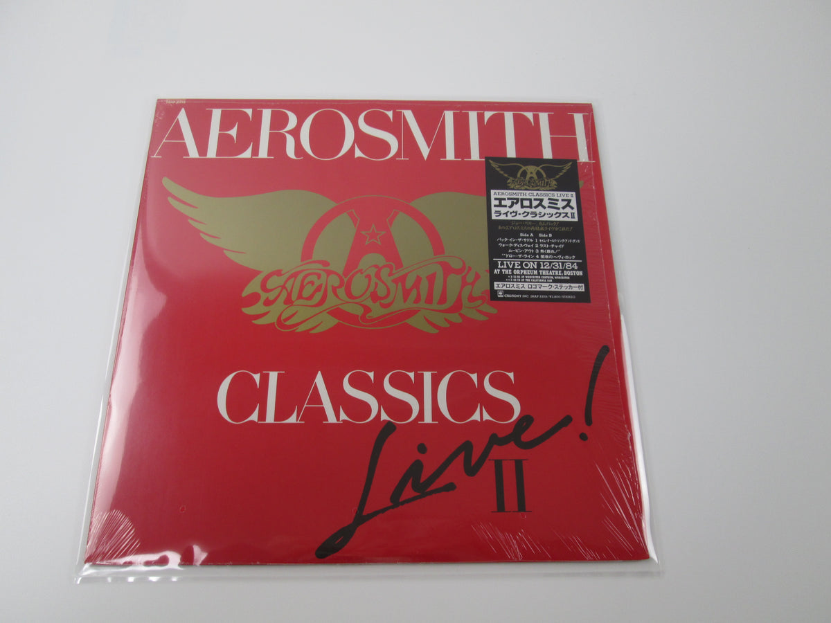 Aerosmith Classics Live II CBS/Sony 28AP 3359 with shrink Sticker Japan VINYL LP