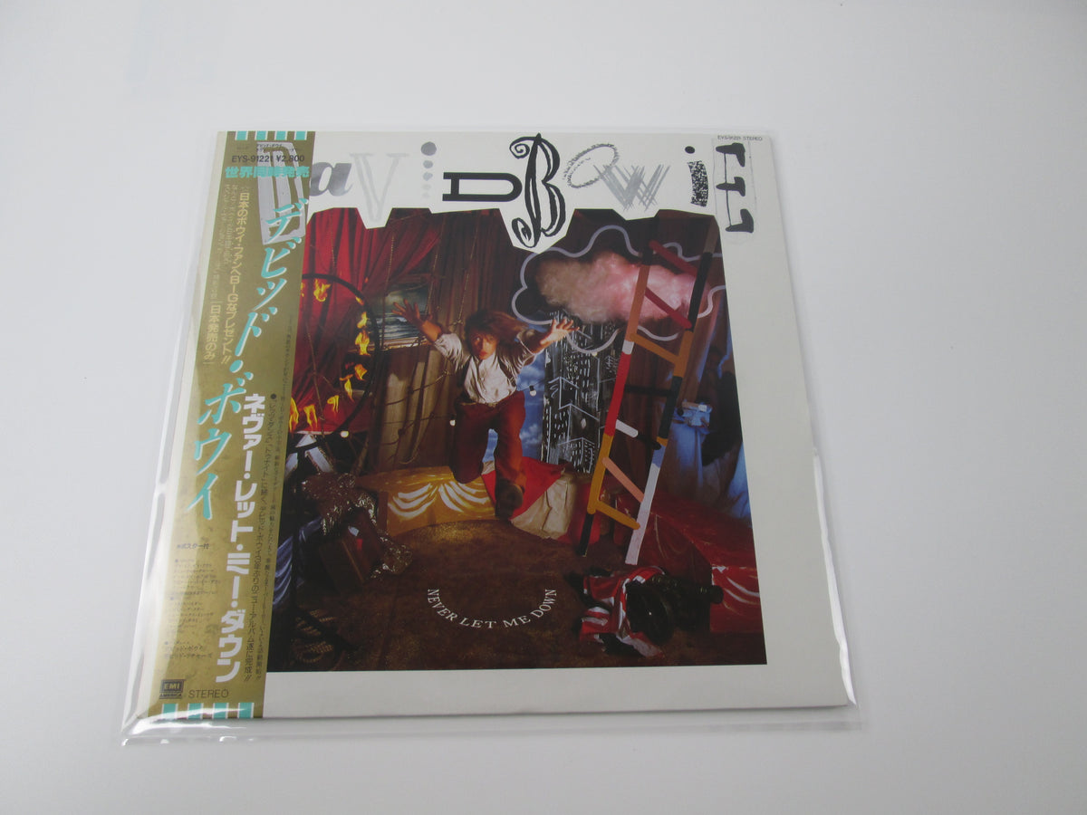 DAVID BOWIE NEVER LET ME DOWN EYS-91221 with OBI Japan VINYL  LP