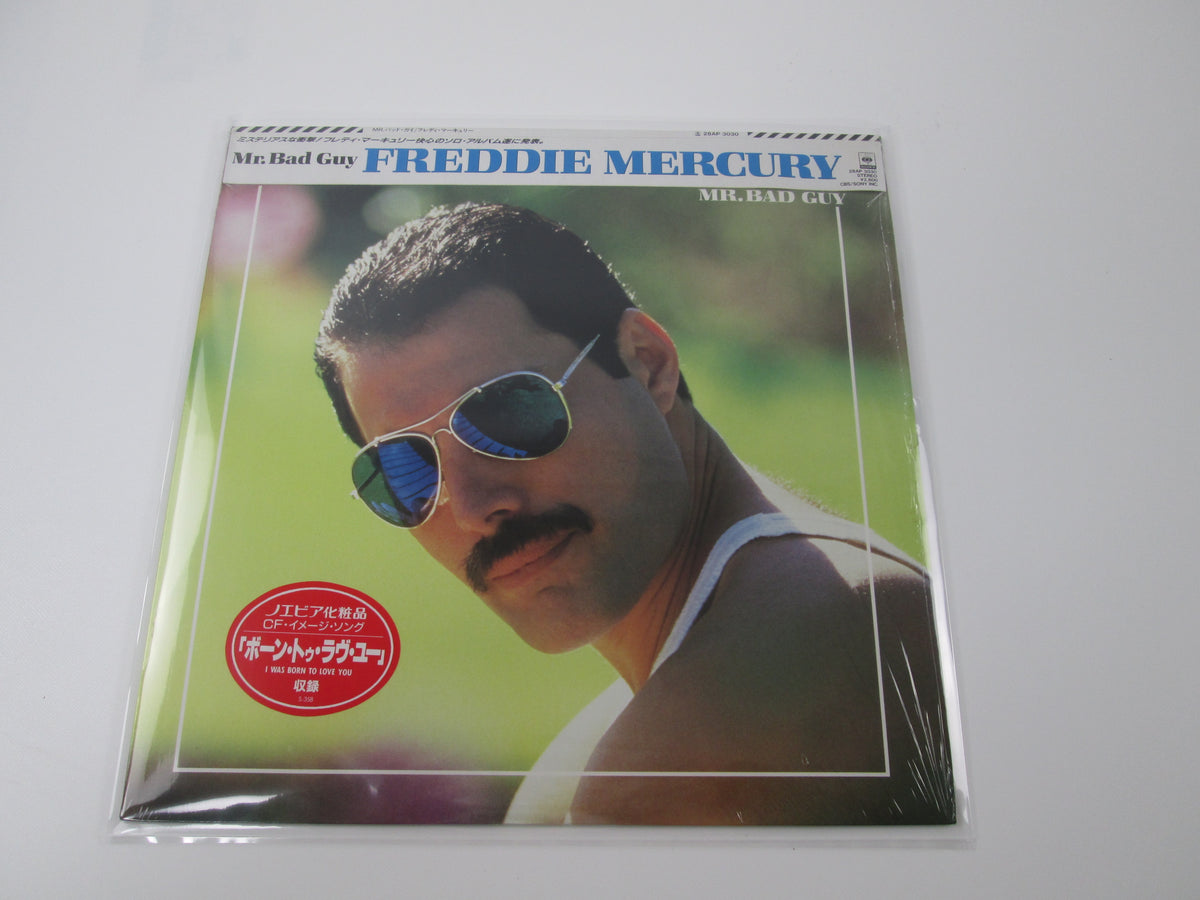 FREDDIE MERCURY MR. BAD GUY CBS/SONY 28AP 3030 with OBI Shrink Japan VINYL LP