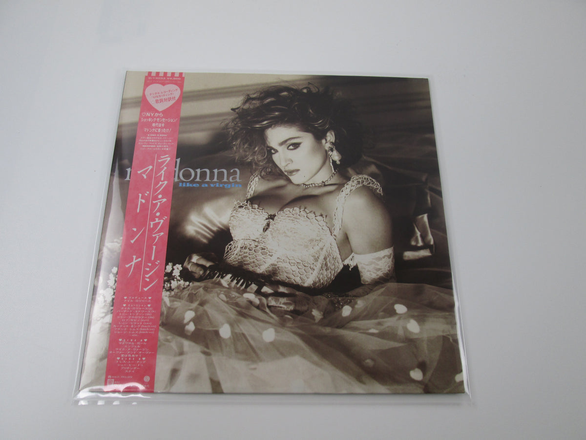 MADONNA LIKE A VIRGIN SIRE P-13033 with OBI Japan VINYL LP