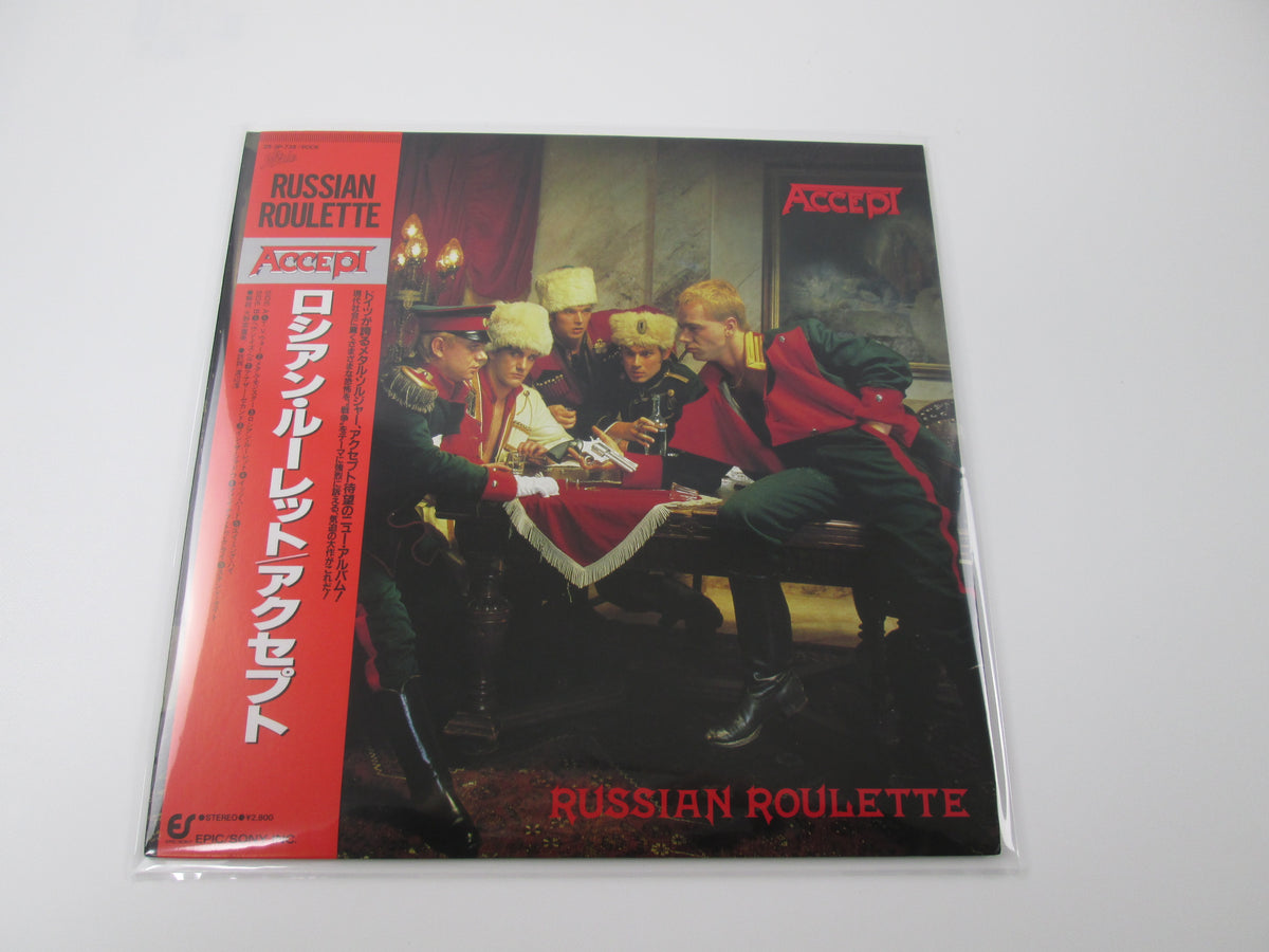 Accept ‎Russian Roulette 28 3P-738 with OBI Japan LP  Vinyl
