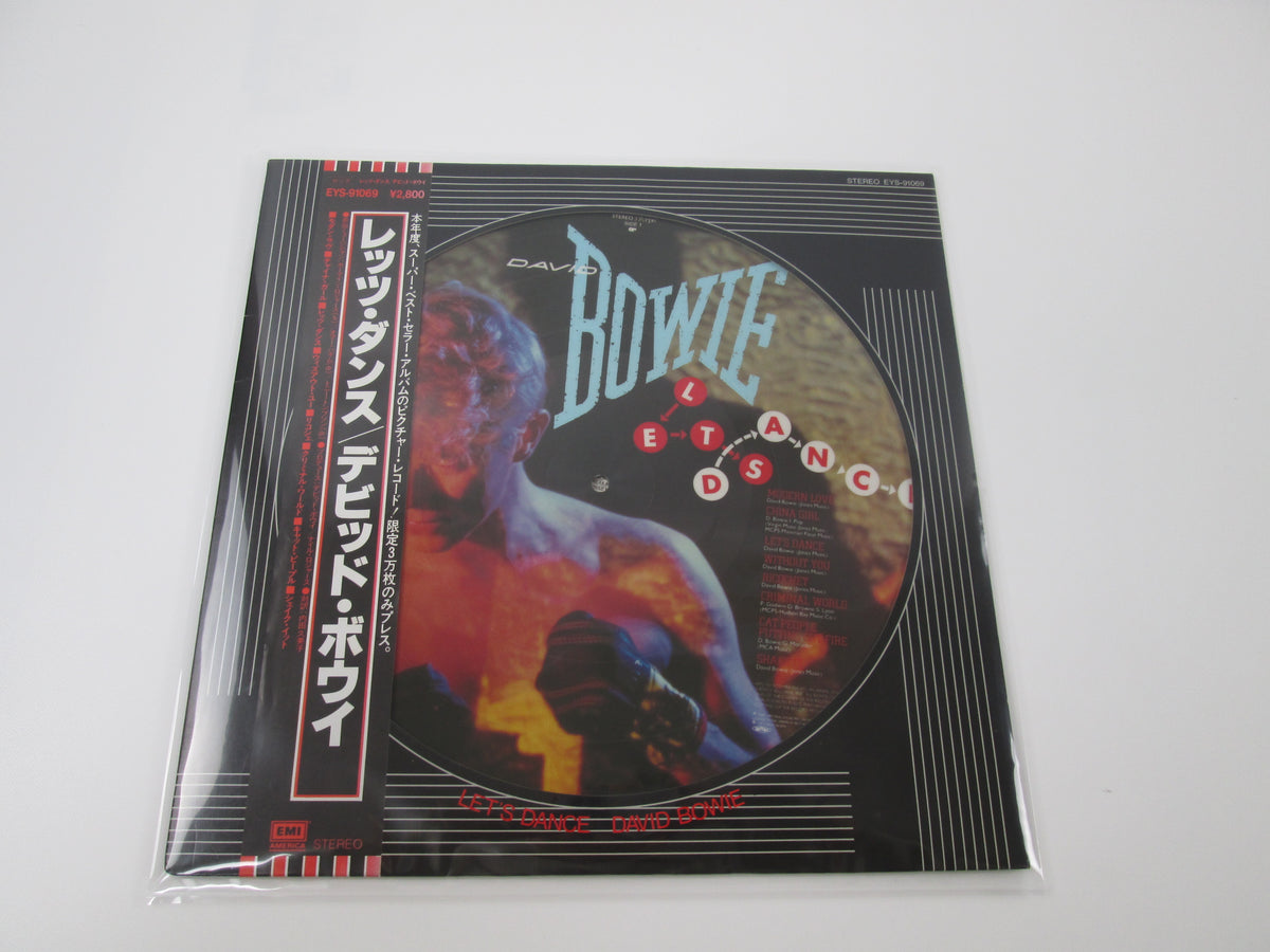 DAVID BOWIE LET'S DANCE Picture disk EYS-91069 with OBI LP Japan Vinyl