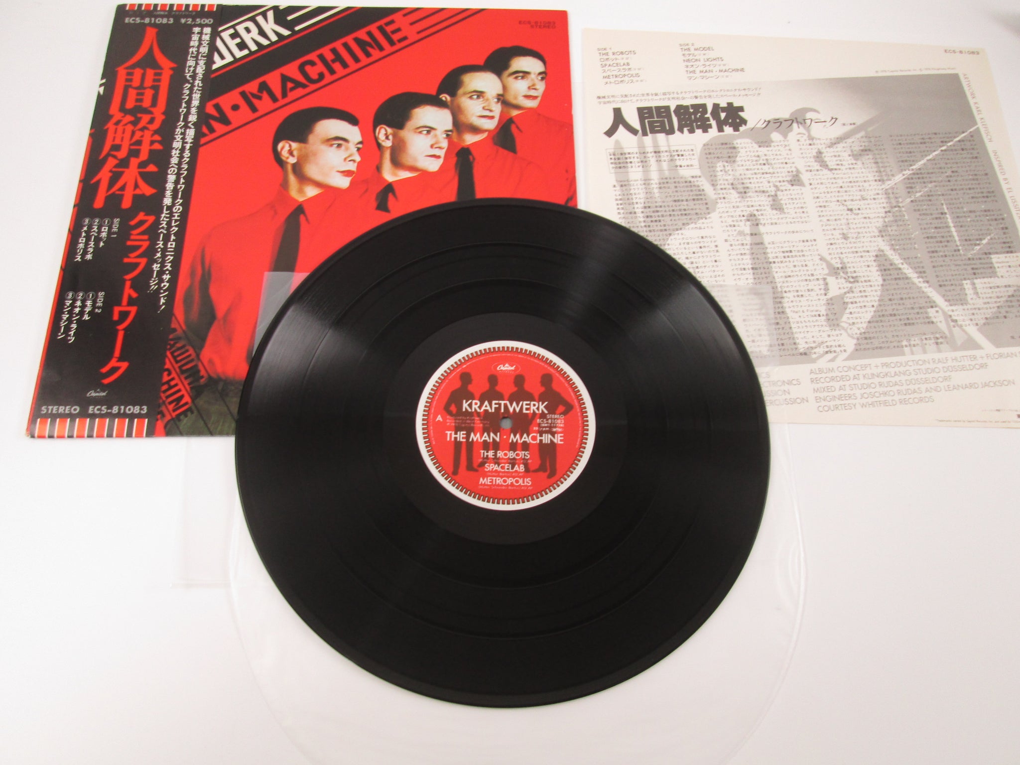 Kraftwerk The Man Machine ECS-81083 with OBI LP Vinyl Japan Ver