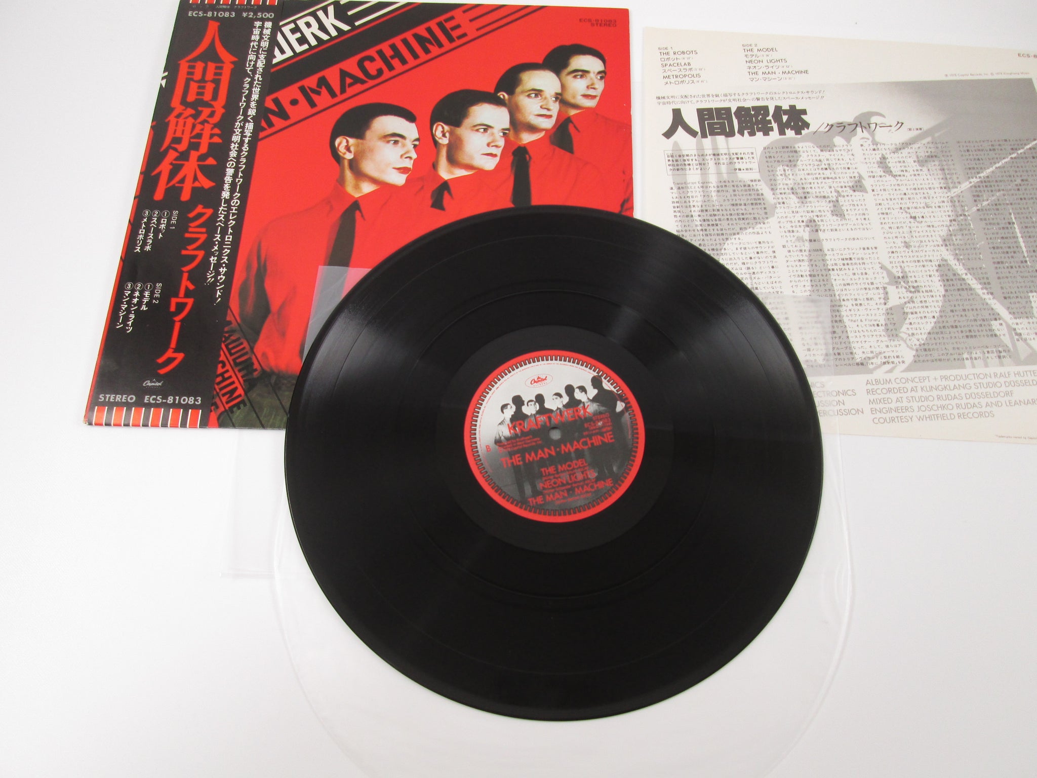 Kraftwerk The Man Machine ECS-81083 with OBI LP Vinyl Japan Ver