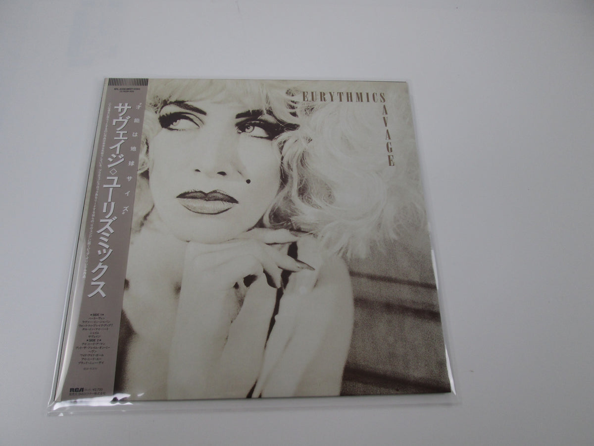 EURYTHMICS SAVAGE RCA RPL-8390 with OBI LP Vinyl Japan Ver