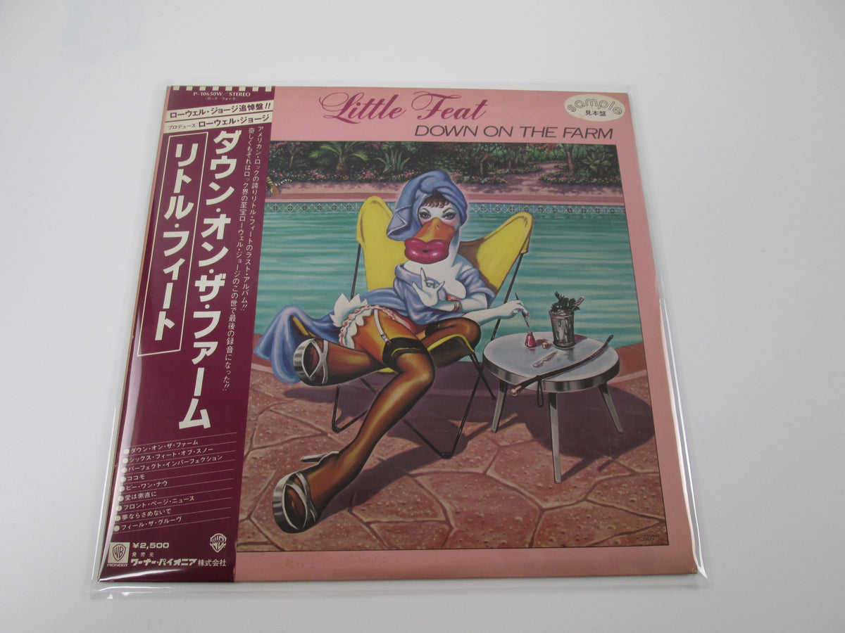 Little Feat Down On The Farm Promo P-10650W  with OBI Japan LP Vinyl