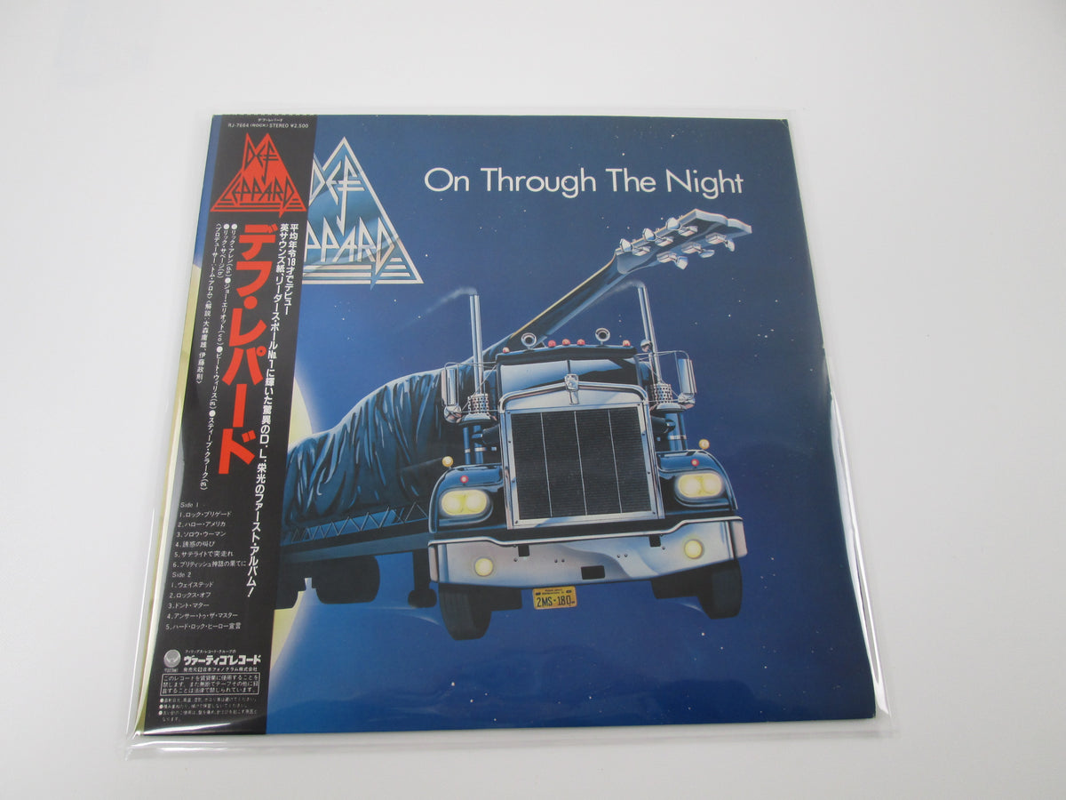 Def Leppard On Through The Night Vertigo RJ-7664 with OBI LP Vinyl Japan Ver