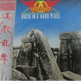 AEROSMITH ROCK IN A HARD PLACE CBS/SONY 25AP 2407 with OBI LP Vinyl Japan Ver