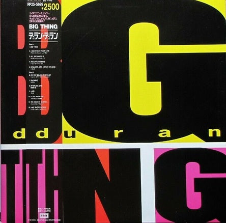 DURAN DURAN BIG THING EMI RP25 5692 with OBI LP Vinyl Japan Ver