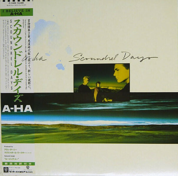 a-ha Scoundrel Days Warner Bros. P-13400 with OBI LP Vinyl Japan Ver