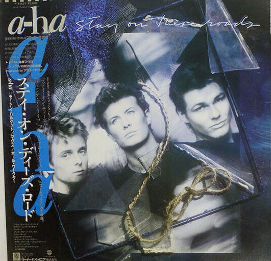 A-HA STAY ON THESE ROADS WARNER P-13651 with OBI LP Vinyl Japan Ver