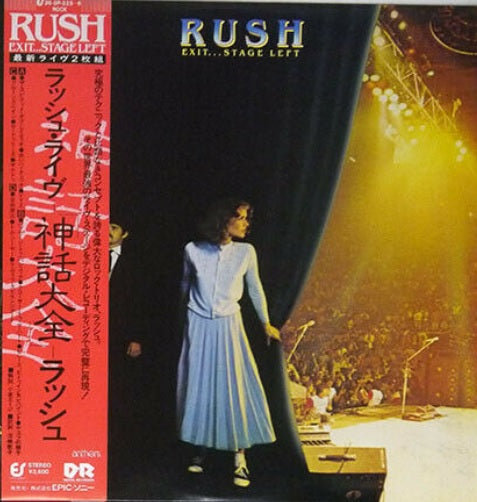 RUSH EXIT STAGE LEFT EPIC 36 3P-325~6 with OBI LP Vinyl Japan Ver