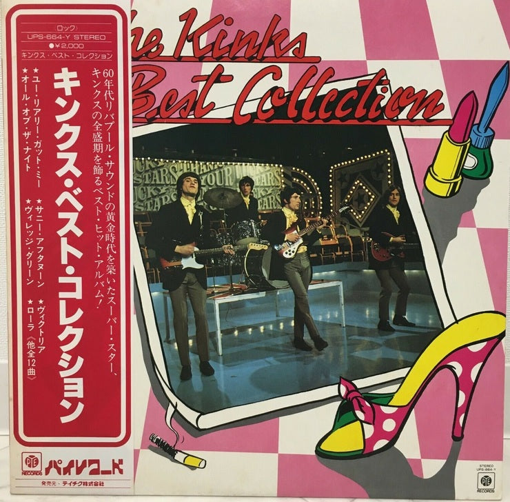 KINKS BEST COLLECTION UPS-664-Y with OBI LP Vinyl Japan Ver