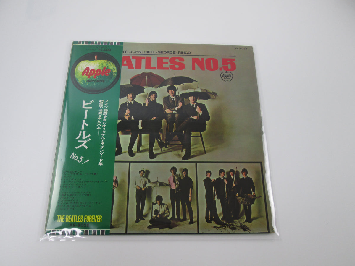 BEATLES NO.5 APPLE AR-8028 With OBI Japan VINYL  LP