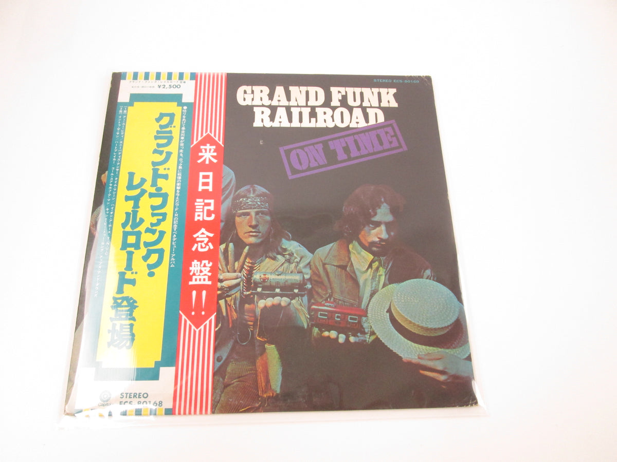 GRAND FUNK RAILROAD ON TIME CAPITAL ECS-80168 with OBI Japan VINYL LP