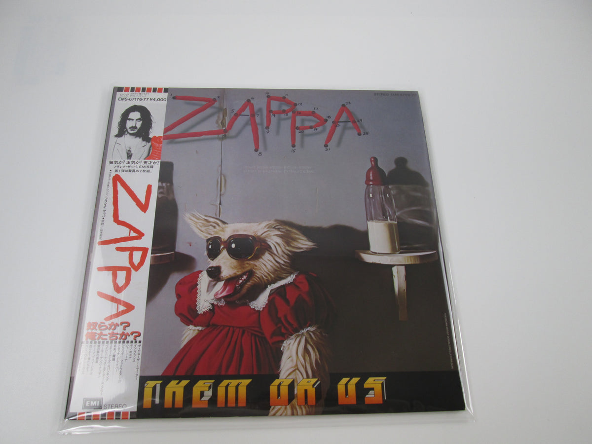 Frank Zappa Them Or Us EMI EMS-67176-7 with OBI Japan VINYL LP