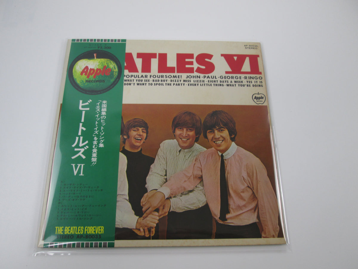 BEATLES 6 APPLE AP-80035 with OBI Japan VINYL LP