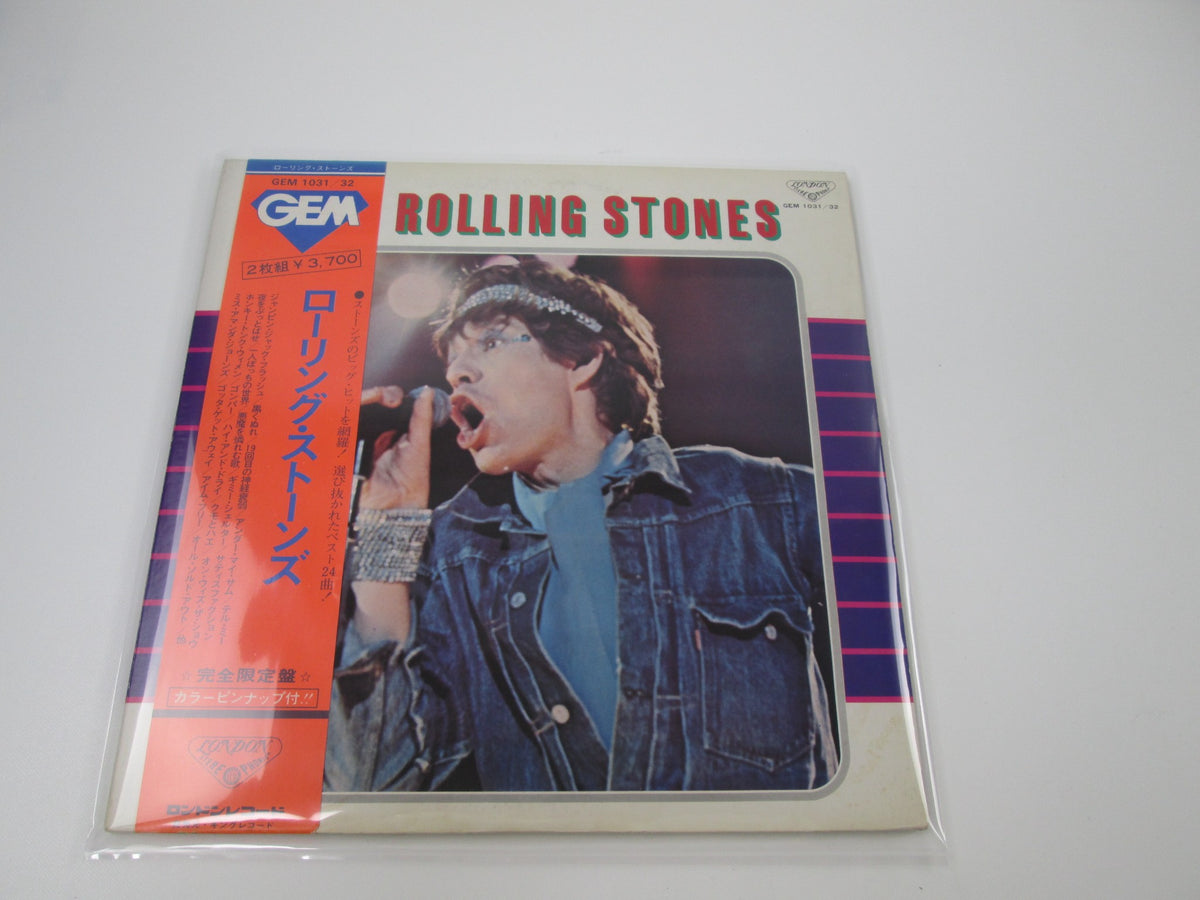 ROLLING STONES GEM LONDON GEM-1031,2 with OBI Japan LP Vinyl