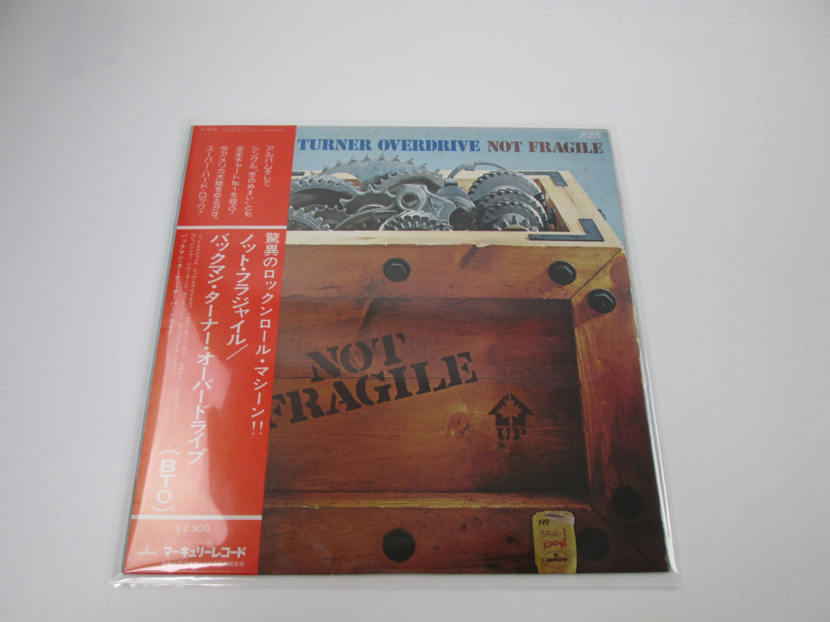 BACHMAN-TURNER OVERDRIVE NOT FRAGILE MERCURY RJ-6016 with OBI Japan LP Vinyl