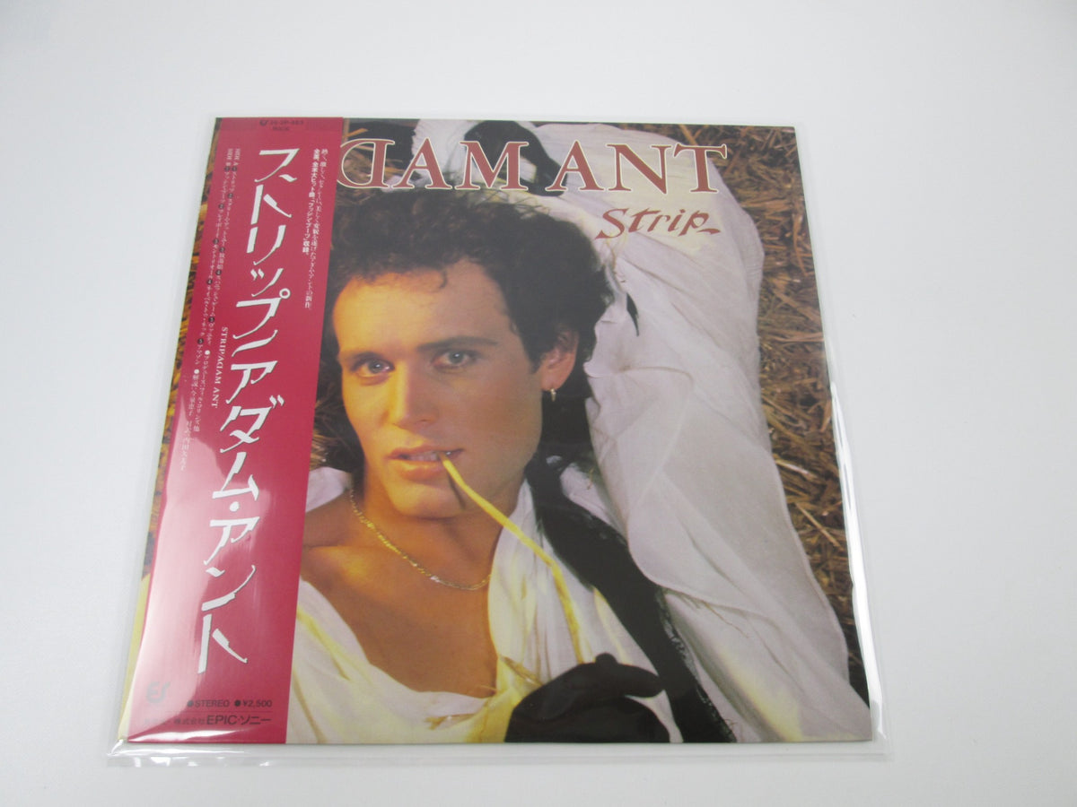 Adam Ant Strip Epic/Sony 25 3P-483 with OBI Japan LP Vinyl