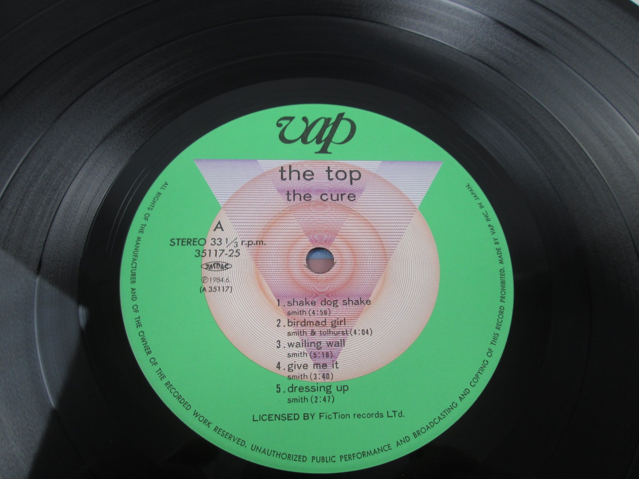 LP キュアー トップ 3511725 VAP /00260 THE CURE THE TOP VAP 35117 25 with OBI Japan LP Vinyl | Japan
