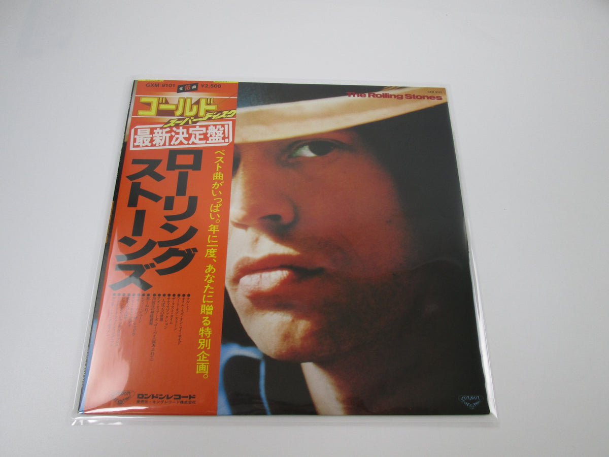 ROLLING STONES GOLD SUPERDISC LONDON GXM-9101 with OBI Japan LP Vinyl