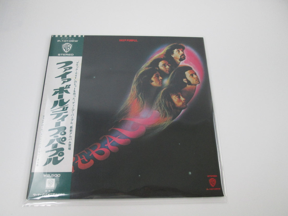 Deep Purple ‎Fireball P-10109W with OBI Japan LP Vinyl