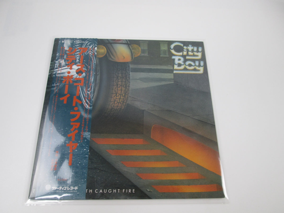 City Boy The Day The Earth Caught Firewith RJ-7622 OBI Japan LP Vinyl