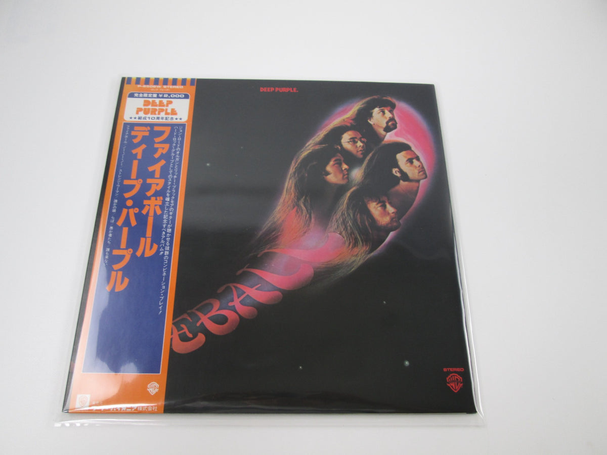 Deep Purple Fireball Warner Bros. Records P-6506W with OBI Japan LP Vinyl