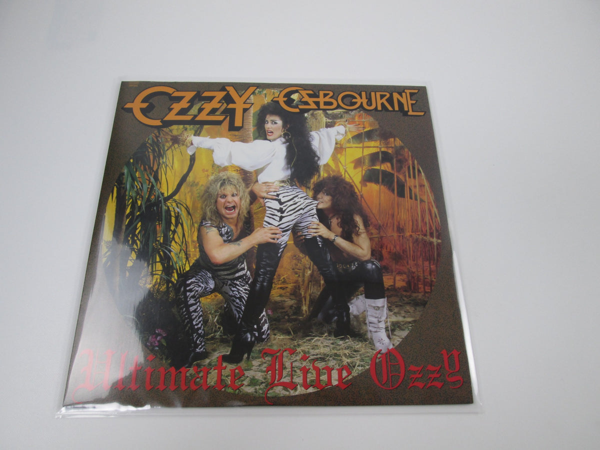 OZZY OSBOURNE THE ULTIMATE LIVE 15AP 3269 with Poster Post Card Japan LP Vinyl