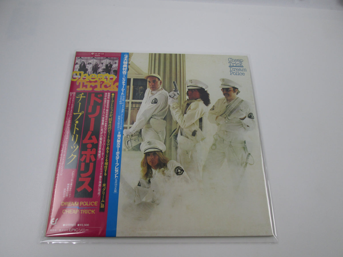 CHEAP TRICK DREAM POLICE EPIC 25 3P-50 with OBI Sheet Japan LP Vinyl