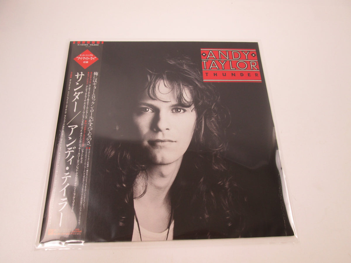 ANDY TAYLOR THUNDER MCA P-13423 with OBI Japan LP Vinyl