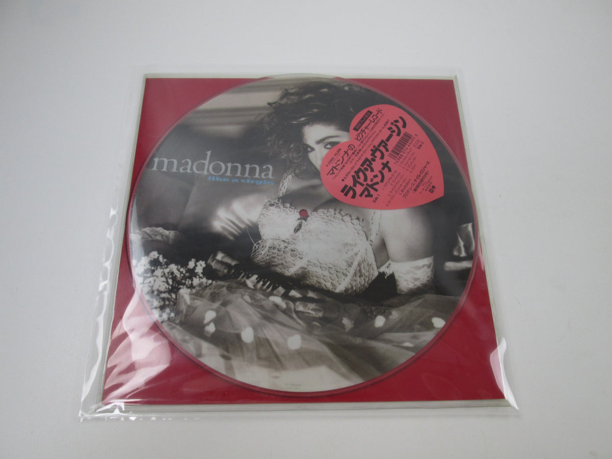 MADONNA LIKE A VIRGIN SIRE P-15003 Picture Disc with Hype Japan LP Vinyl