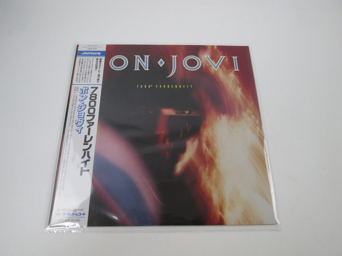 BON JOVI 7800 FAHRENHEIT MERCURY 28PP-1001 with OBI Japan LP Vinyl B