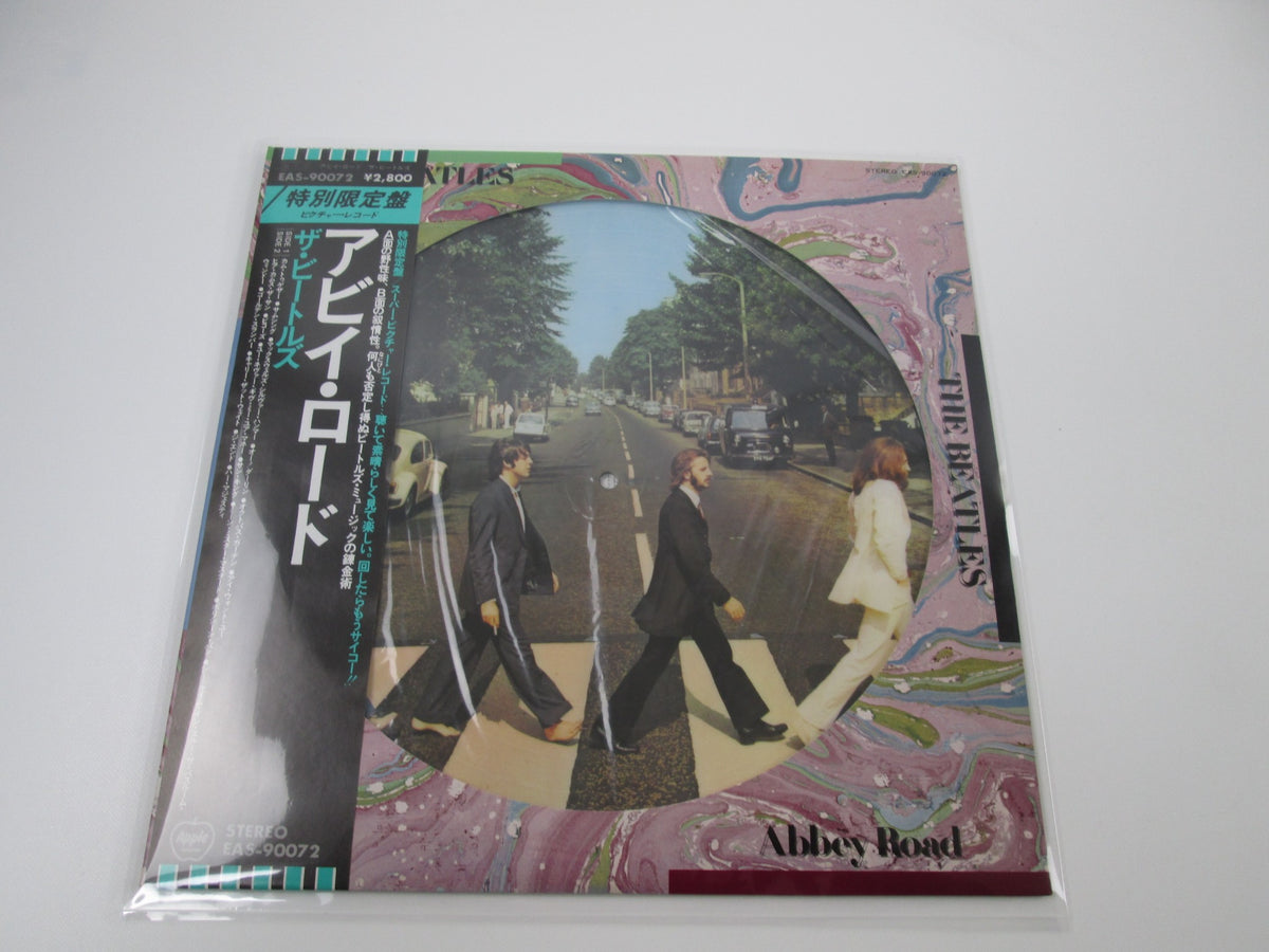 BEATLES ABBEY ROAD Picture disc APPLE EAS-90072 with OBI Japan LP Vinyl