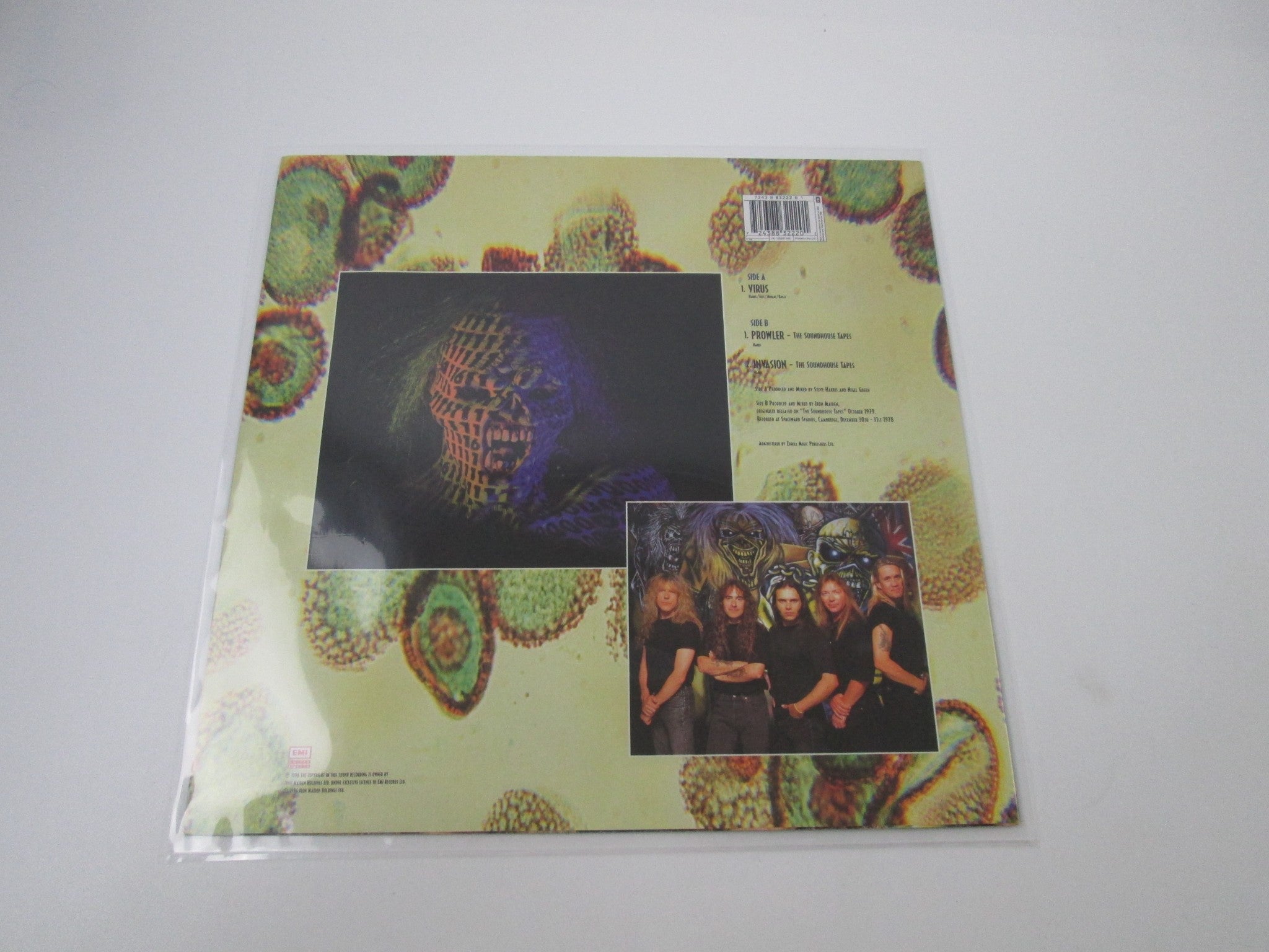 Iron Maiden Virus 12 EMP 443 B LP Vinyl | Japan Records Vinyl