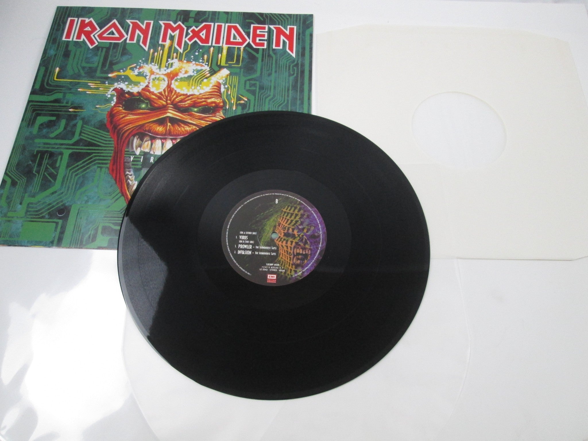 Iron Maiden Virus 12 EMP 443 B LP Vinyl | Japan Records Vinyl