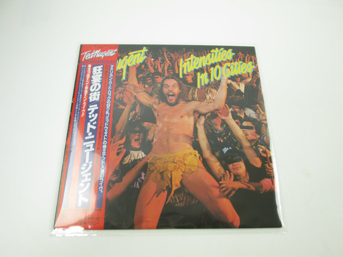 TED NUGENT INTENSITIES IN 10 CITIES EPIC 25 3P-264  with OBI Japan LP Vinyl