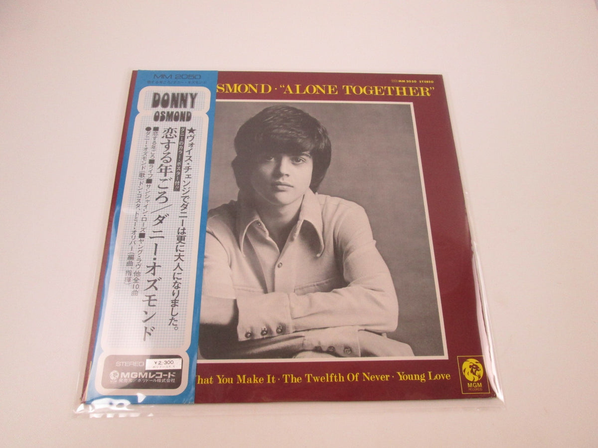 Donny Osmond Alone Together MM 2050 with OBI Japan LP Vinyl