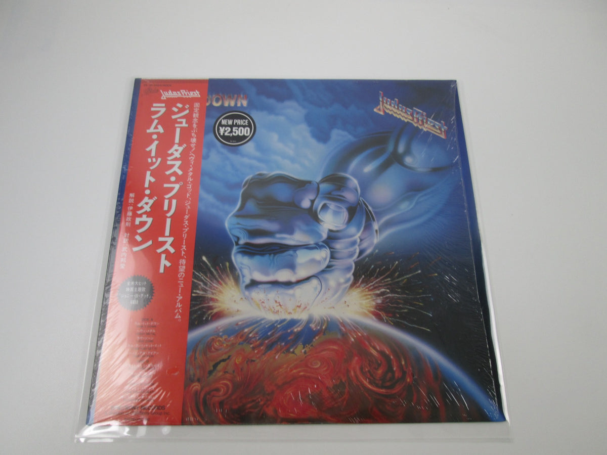 JUDAS PRIEST RAM IT DOWN EPIC 25 3P-5024 with OBI Shrink Japan LP Vinyl