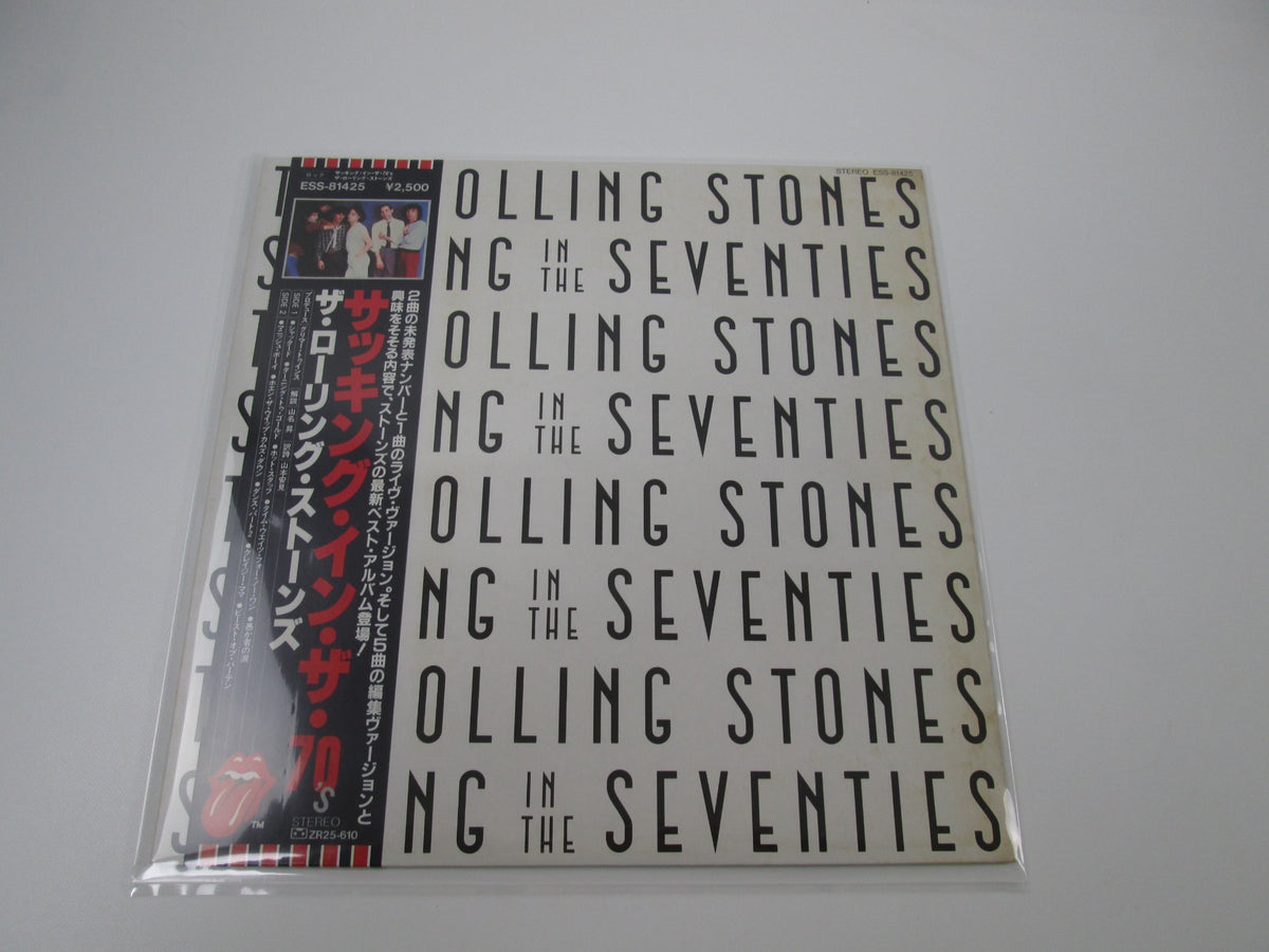 ROLLING STONES SUCKING IN SEVENTIES ESS-81425 with OBI Japan LP Vinyl