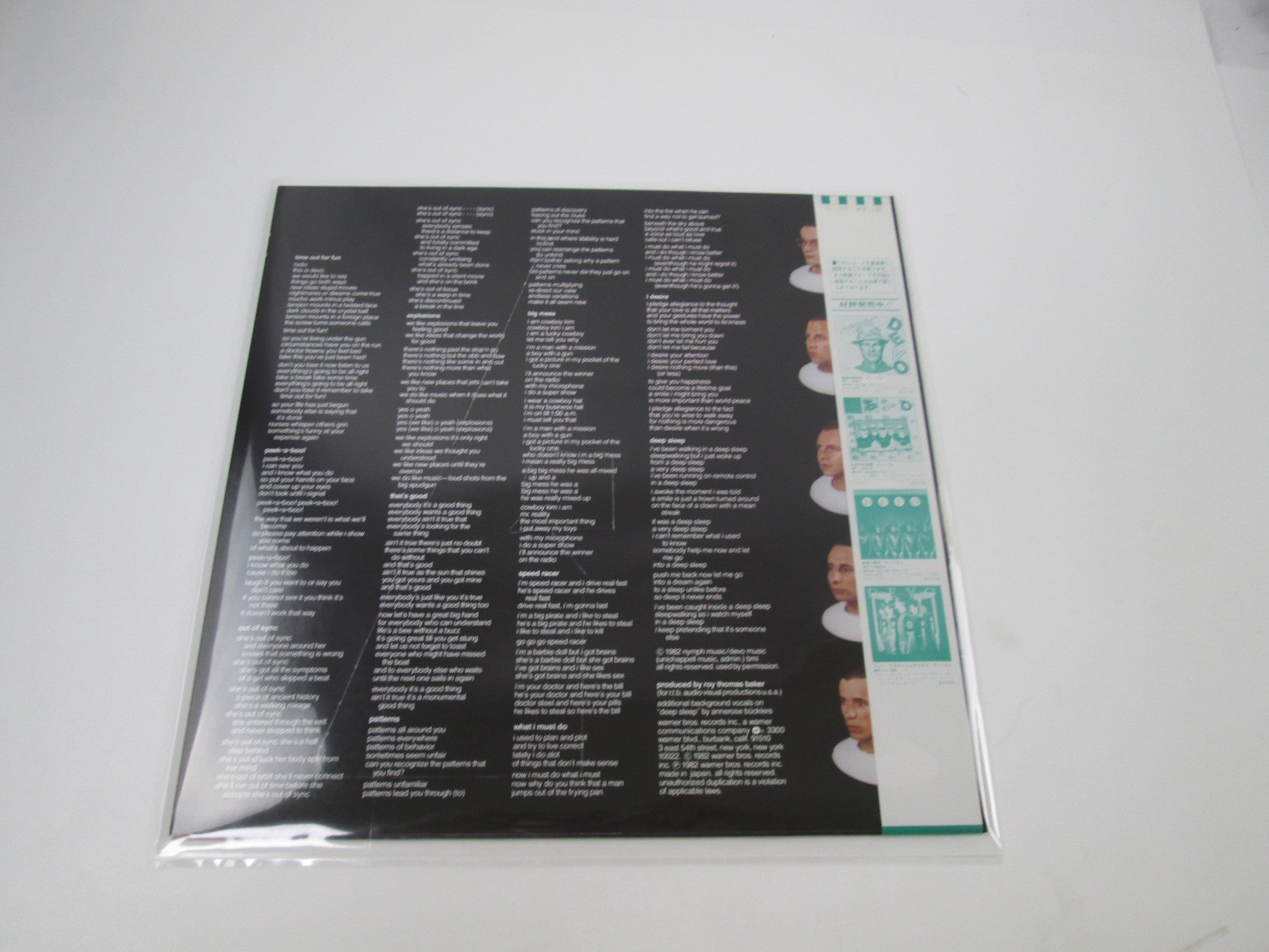 DEVO OH, NO IT'S WARNER P-11273 with OBI Japan LP Vinyl