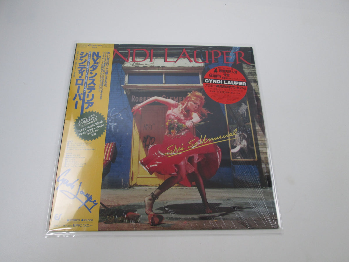 CYNDI LAUPER SHE'S SO UNUSUAL 25 3P-486 with OBI Hype Japan LP Vinyl